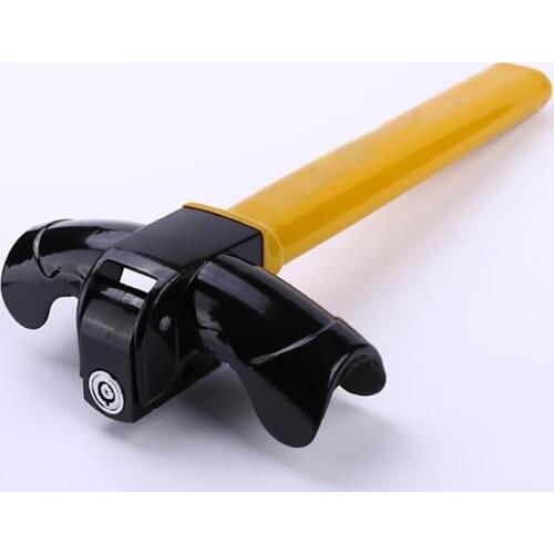 Universal Steering Wheel Lock Security with 2 Keys, Anti Theft Heavy Duty Rotary Steering Wheel Lock for Van Car Vehicle Truck