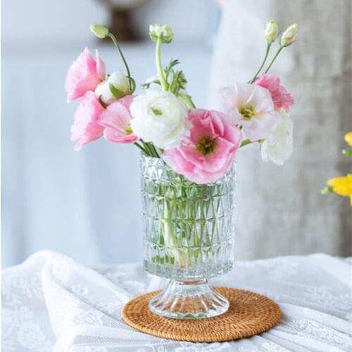 Flower Vase for Table Decoration Living Room Decor Vase Decor Tabletop Terrarium Glass Containers Desktop Tabletop Glass Vase