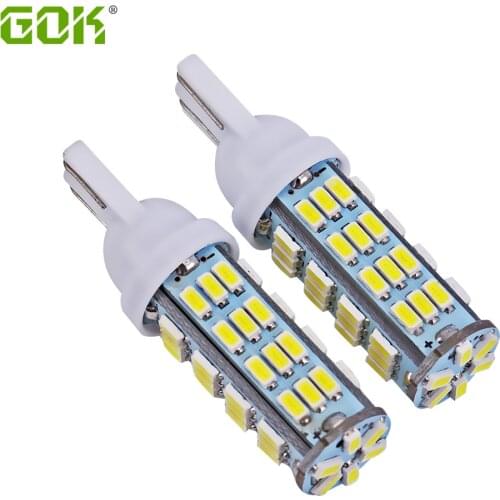 10pcs/lot T10 W5W led 54smd led 168 194 t10 54led 3014 SMD LED Bulb Lamp White Color Indicator Light Parking Lamp White