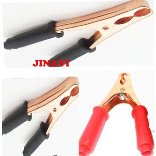 10pcs 200A Red & Black Crocodile Battery Test Lead Clips Alligator Clamp 145mm