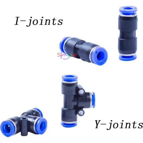 10Pcs Dental Lab Air Compressor Tubes Adapter Joint Connectors Y-joints/I-joints