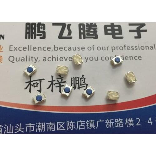 15PCS/lot Original Taiwan TMEC miniature tact switch 3*4*2 small tortoise button micro-movement patch 2 feet without column