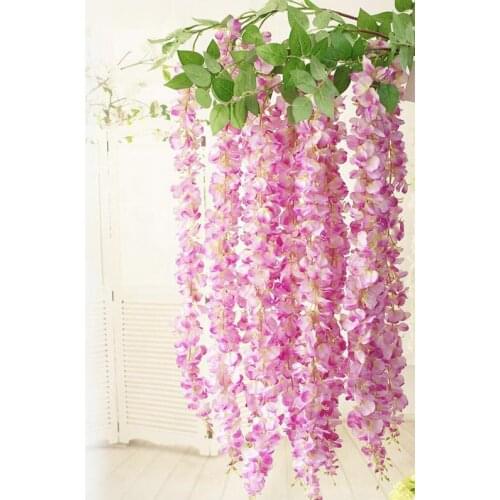 3 Heads of Artificial Rattan Willow Flower Artificial Flowers Home Wedding Garden Flower Wall Decoration DIY Flower Arrangement