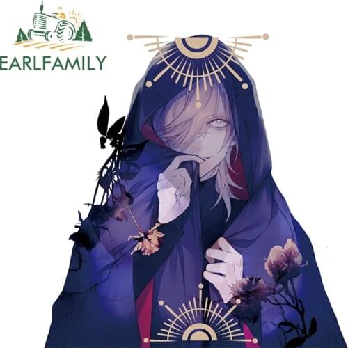 EARLFAMILY 13cm x 12.4cm for Opera Girl Anime Car Sticker Refrigerator Motorcycle Decal Waterproof Sunscreen Car Door Protector
