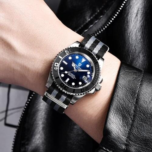 PAGANI DESIGN Fashion Mens Watches Top Brand Luxury Automatic Mechanical Watch Men Stainless Steel 100M Waterproof Wrist Watch