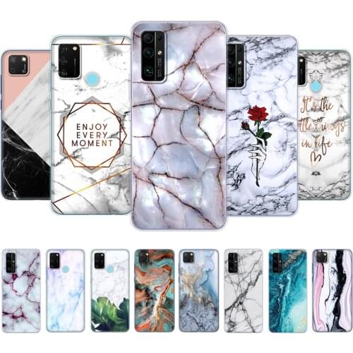 Case for HONOR 30 30i 20 lite view 30 pro plus cover for honor 20S 20E 30S 9A 9C 9S 7s marble fashion