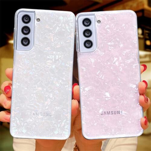 Glitter Dream Shell Pattern Case For Samsung A52 A72 A51 A71 A12 S21 S20 S10 Plus Note S21 S20 Ultra 20 10 Shockproof Back Cover
