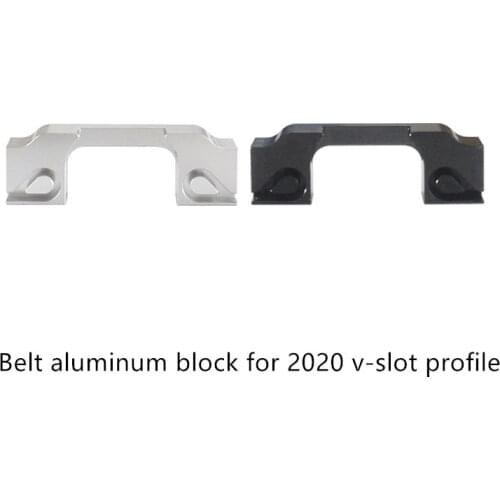 3D Printer part aluminum block for 2020 V-Slot profile X axis slider Synchronous belt clasp