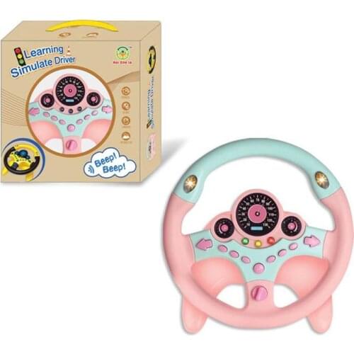 Childrens Steering Wheel Toy Set Simulation Steering Wheel Driving Early Educational Toy Gift for Kids