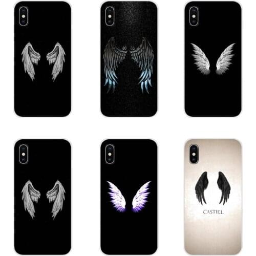 For Huawei Honor 4C 5C 6X 7 7A 7C 8 9 10 8C 8S 8X 9X 10I 20 Lite Pro Angel wings feather Accessories Phone Cases Covers