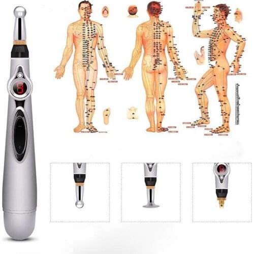 Electronic Acupuncture Pen Electric Meridians Laser Therapy Heal Massage Pen Pain Relief Meridian Energy Pen Full Body Massager