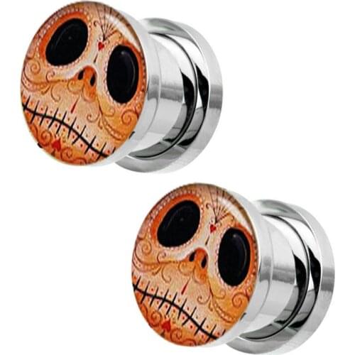 JUNLOWPY Surgical Steel Earrings Ear Plug Stretcher Gauge Expanders Strethers Fashion Body Jewelry Piercing Mix 5-16mm