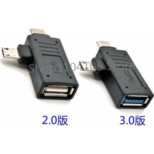USB Cable 3.1 2 Type-C Male to Micro USB Female OTG Adapter Type C For Letv Xiaomi Android Phones GDeals