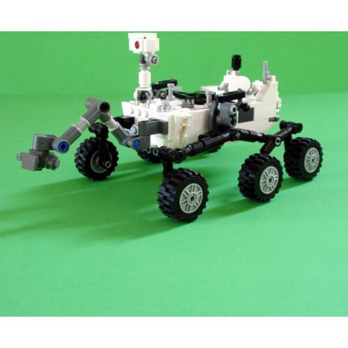 MOC Rovers Science Laboratory Curiosity Rover Building Blocks Space Station Rocket Lunar Toys DIY Block Model for Kids Children