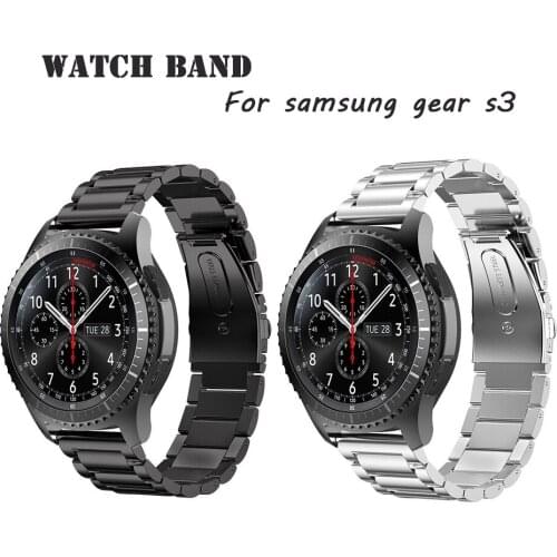 Metal Watchbands 22mm for Samsung Galaxy Watch 46mm Stainless Steel Bracelet Strap Band for Samsung Gear S3 Frontier/Classic