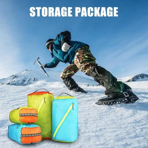 Nylon Storage Bag For Camping Hiking Waterproof Compression Stuff Sack Outdoor Camping Sleeping Bag Cover Climbing Accessories