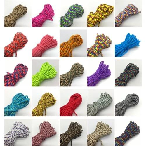 10Yards 550 Parachute Cord Lanyard Rope Mil Spec Type III 7 Strand Climbing Camping Survival Equipment Paracord #002