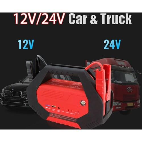 1000Amp 24000mAh Car Jump Starter For Emergency 12V/24V Car Battery Booster Charger Starting Device