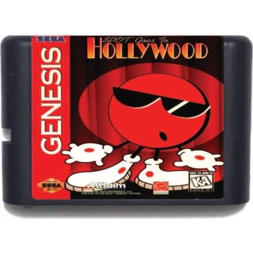 Spot Goes To Hollywood NTSC-USA 16 bit MD Game Card For Sega Mega Drive For Genesis
