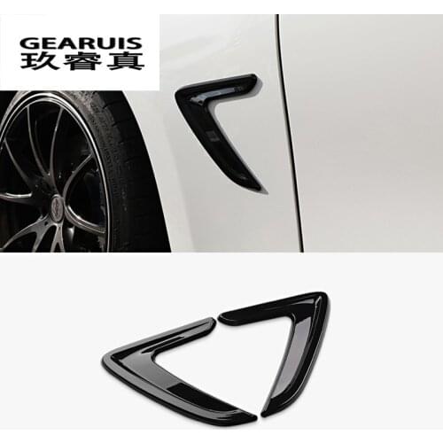 Car Styling front Side Mirror body Air Vent Cover Trim Fender decoration Sticker for BMW 3 Series F30 2013-2019 Auto accessories