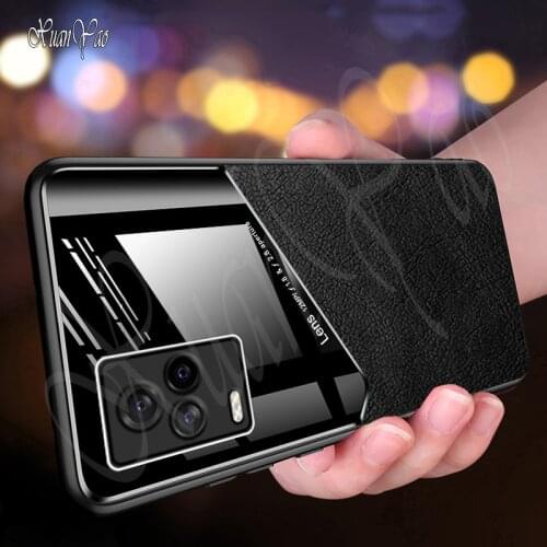 XUANYAO Original Luxury Metal Magnetic Leather Case For VIVO IQOO 3 7 5 Pro Cover Silicone Soft Frame Ultra Slim Neo 3 Z1 Z1X U3