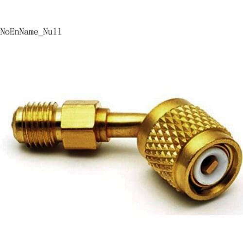 1/4 turn 5/16 conversion head adapter all copper r410 reducer with valve core air conditioning refilling connector