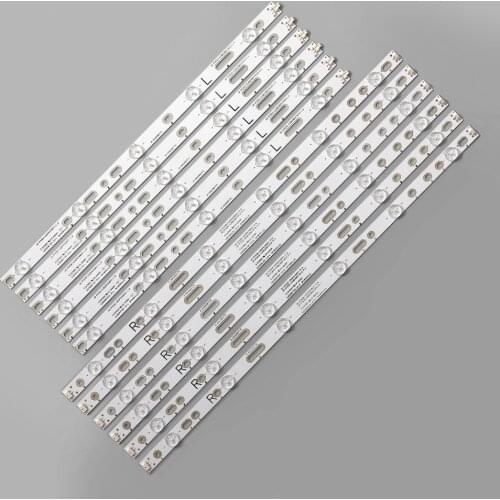 1set=12pcs LED backlight strip for 49PUT4900 49PFS5301 49PUF6701 EVTLBM490E0601-AK 3 R EVTLBM490E0501-AJ 01N27 01N28 LBM490E0601