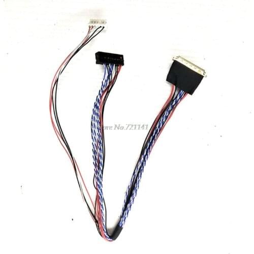 1PC New Arrival 40 Pin 1 Channel 6 Bit LED LCD LVDS Screen Cable For Display Whosale&Dropship