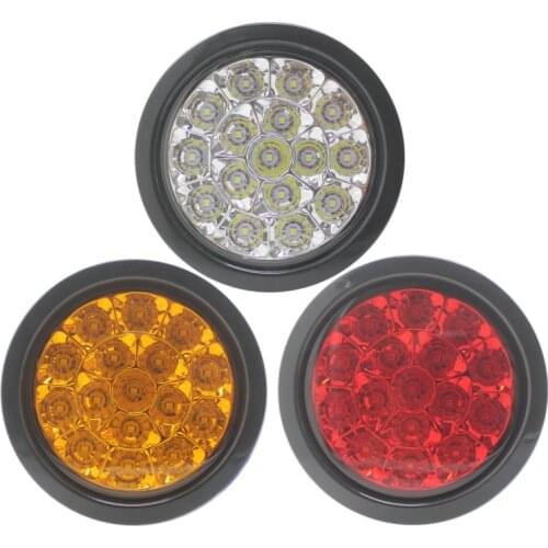 1PCS Trailer Lights 16LED Sealed Trailer Truck Lorry Stop Tail Rear Turn Brake Light 12v-24v LED Lights Camping Caravan Lights