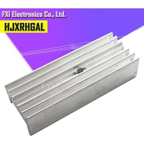 10Pcs Aluminum Heatsink Radiator 15*10*40mm Transistor With hjxrhgal For Transistors TO-220 TO220 white