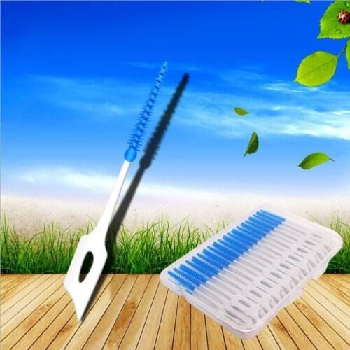 20pcs/set Massage toothpick brush Silicone Dental Floss Soft Massage Toothpick Interdental Brush for Oral teeth cleaning
