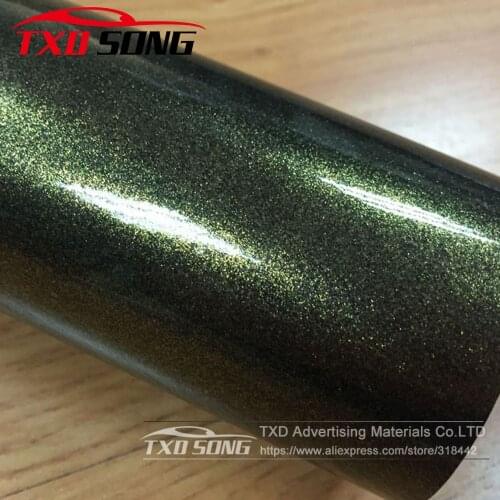 Black Golden sand Pearl glitter golden sand vinyl sticker Pearl Glitter vinyl wrapping film with air free bubbles by free ship