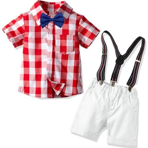 Kids Boy Summer Toddler baby boy 100% Cotton baby boy clothes set gentleman baby boy clothes Birthday Infant Boy Suit Outfits