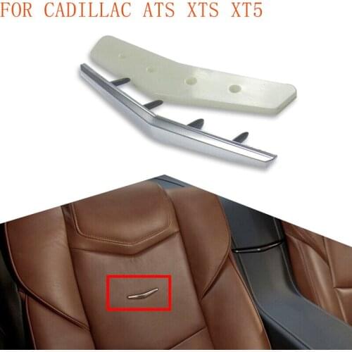For Cadillac SRX ATS XTS XT5 CT6 Escalade 23267944 Car Accessories Interior Posher Cabin Leather Seat Wave Crest Badge
