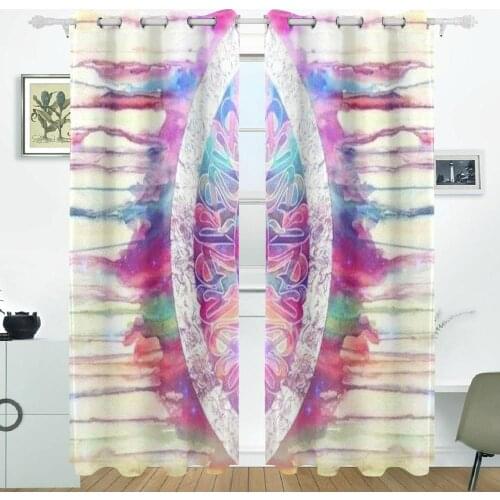Dream Catchers Curtains Drapes Panels Darkening Blackout Grommet Room Divider for Patio Window Sliding Glass Door 55x84 Inches
