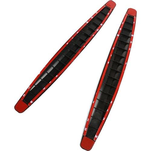 Two Car Part Bumper Strips Lip Guard Protector Diffuser Decoration Auto Accessory