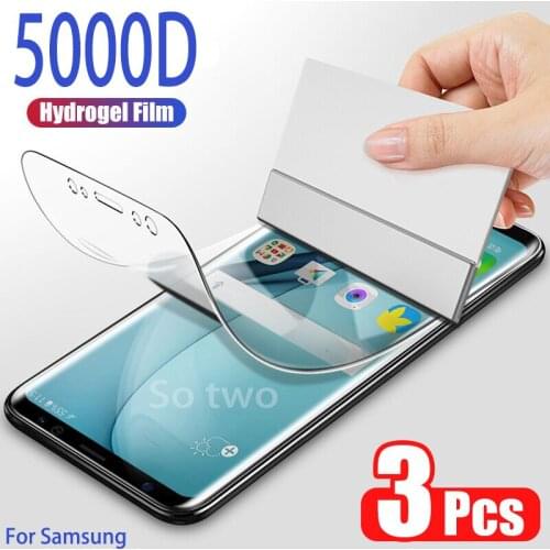 3pcs Full Cover Hydrogel Film For Samsung galaxy S20 S10 S9 S8 Plus Screen Protector For Samsung Note 20 10 9 8 S7 edg soft film