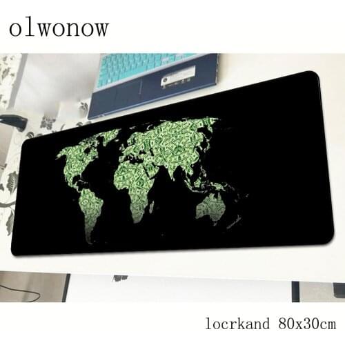 World map mousepad gamer HD pattern 800x300x3mm gaming mouse pad Fashion notebook pc accessories laptop padmouse ergonomic mat