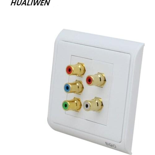 JSJ N86-902 + 603 + 610 AV Color Difference + RCA Audio Socket Component Video Audio Information Panel