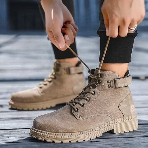 Mens sports mens fashion leather for Mens informales home casuales botas hombre spring boty shoes boots white western sport on