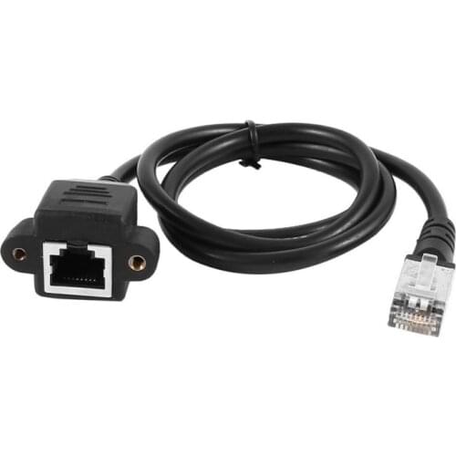 Male extension cable network cable adapter panel, RJ 45 female 60 cm mount Connectors Support Dropshipping