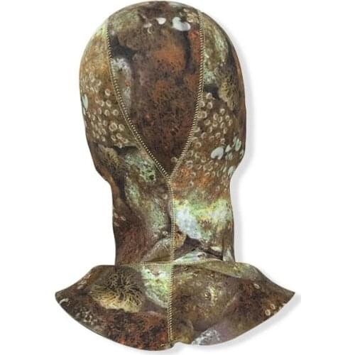 3MM neoprene Diving hat Scuba Diving hood Men Covering neck Diving cap Sun-proof Cold-proof Snorkeling camouflage Swimming cap