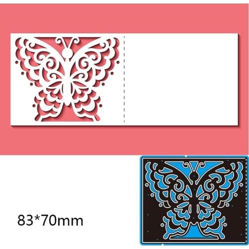 Cutting Dies Butterfly Hollow Pattern Decoration New Metal for DIY Scrapbooking Photo Album Embossing Paper Card 83*70mm