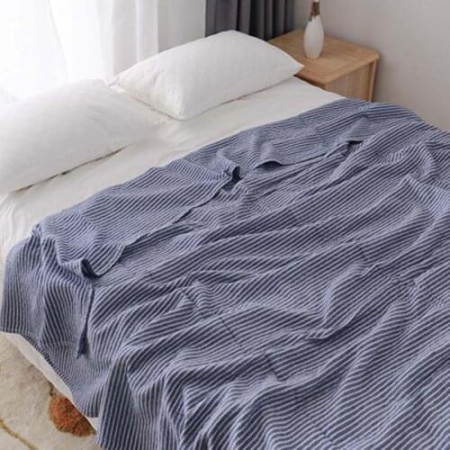 Simple Solid Color Cotton Gauze Sofa Blanket Breathable Warm Tapestry Soft Chair Lounge Rugs Bedroom Decor