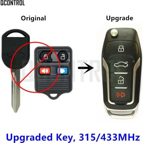 QCONTROL Upgraded Car Remote Key for FORD/LINCOLN/MERCURY Mustang Escape Excursion Expedition Explorer Focus Freestar Freestyle