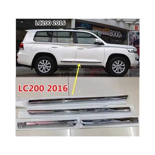 RQXR Car body door plate strips protection for Toyota land cruiser LC200 4000 4600 5700