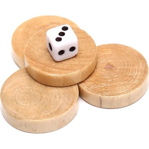 Chess Draughts/Checkers/Backgammon Chess Piece for Kids Board Game Learning Camping 32Pcs