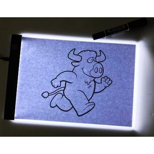 A3/A4/A5 Three Level Dimmable Led Light Pad Drawing Board Pad Tracing Light Box Eye Protection Easier for Diamond Painting