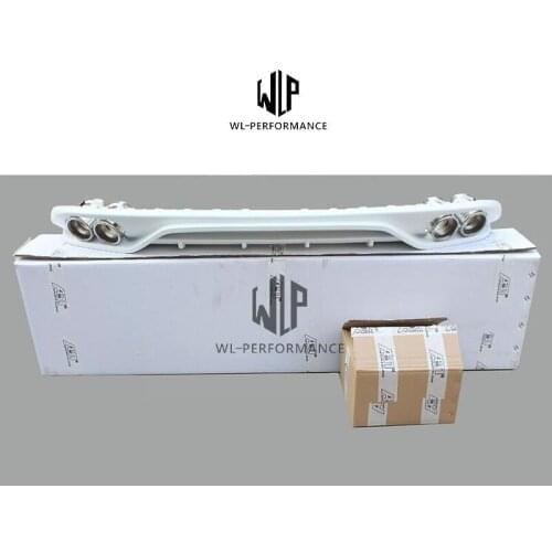 A4 B8 High Quality PP Rear Diffuser Car Rear Bumper Lip With Exhaust Tail Throat For AUDI A4 B8 Standard Bumper ABT Style 09-12