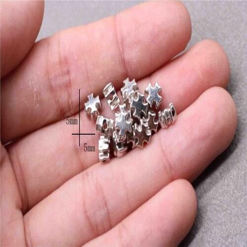 Religious Jesus Cross Large Hole Beads Small Hole Beads Handmade Beaded Pendant Making Necklace Bracelet Jewelry.200pcs